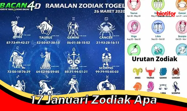 17 januari zodiak apa 17 januari zodiak apa