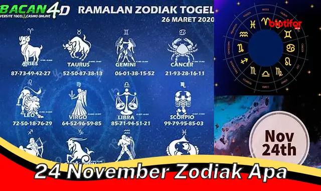 Cek Zodiak Kamu: 24 November Zodiak Apa?