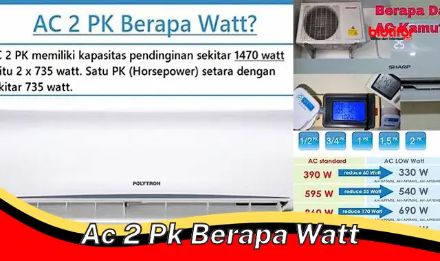 Panduan Lengkap: Cari Tahu Daya AC 2 PK yang Tepat untuk Ruangan Anda