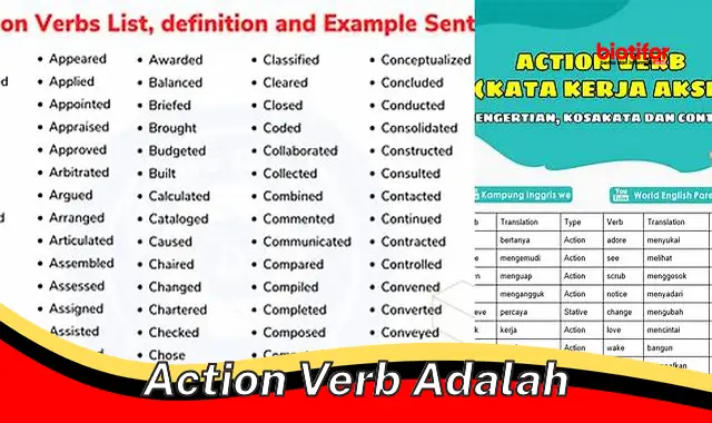 Rahasia Kata Kerja Aksi: Panduan Utama untuk "Action Verb"