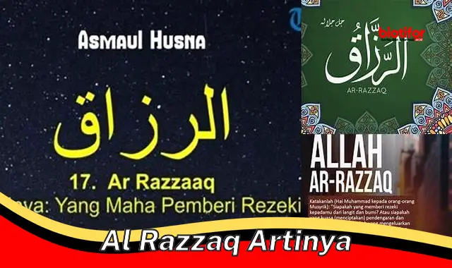 al razzaq artinya al razzaq artinya