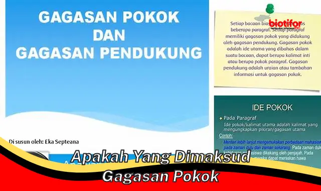 apakah yang dimaksud gagasan pokok apakah yang dimaksud gagasan pokok