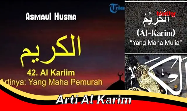 arti al karim arti al karim