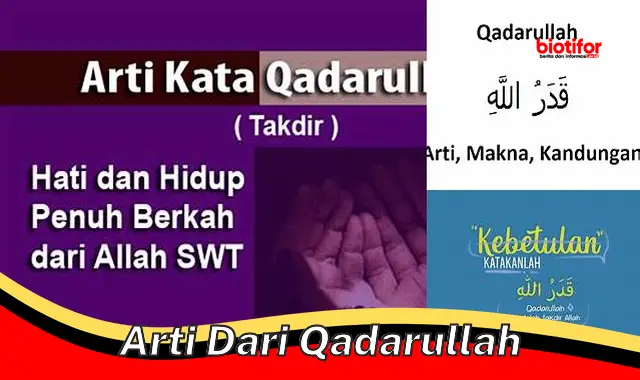 arti dari qadarullah arti dari qadarullah
