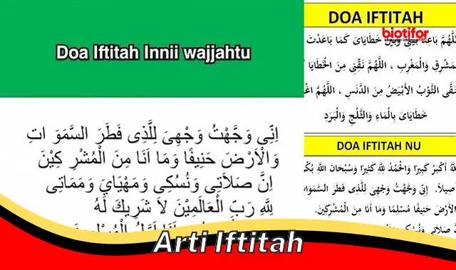 arti iftitah arti iftitah
