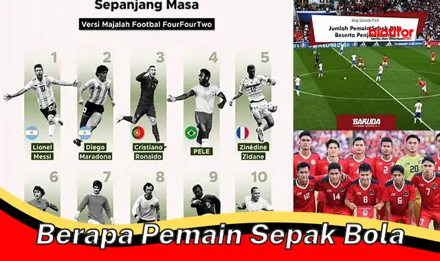 berapa pemain sepak bola berapa pemain sepak bola