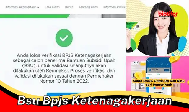 Bantuan Tepat Sasaran, BSU BPJS Ketenagakerjaan untuk Pekerja Terdampak