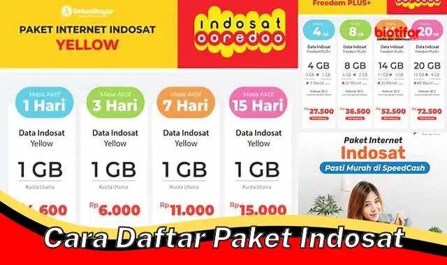 cara daftar paket indosat
