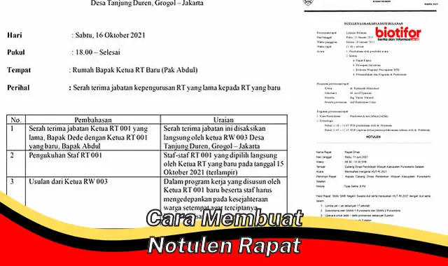 Panduan Lengkap: Cara Membuat Notulen Rapat yang Efektif dan Penting