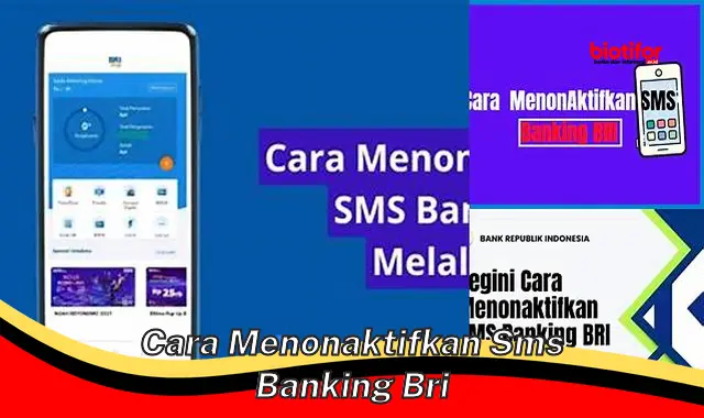 Cara Mudah Menonaktifkan SMS Banking BRI: Panduan Aman dan Praktis