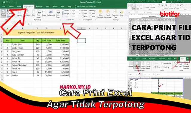 Cara Ampuh Print Excel Anti Terpotong: Panduan Lengkap