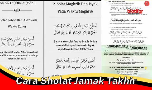 cara sholat jamak takhir cara sholat jamak takhir