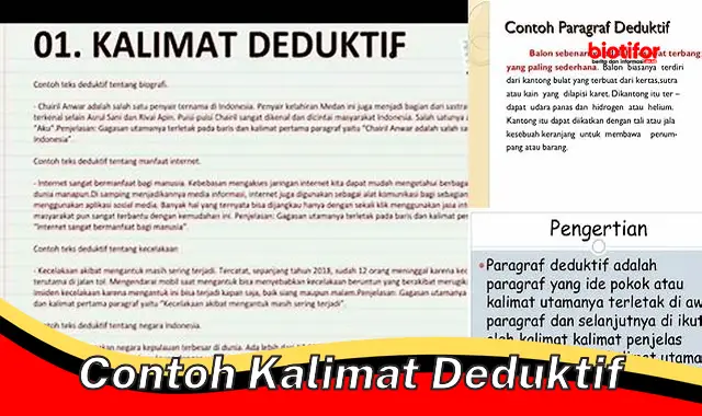 Panduan Lengkap Kalimat Deduktif: Struktur, Jenis, dan Contoh