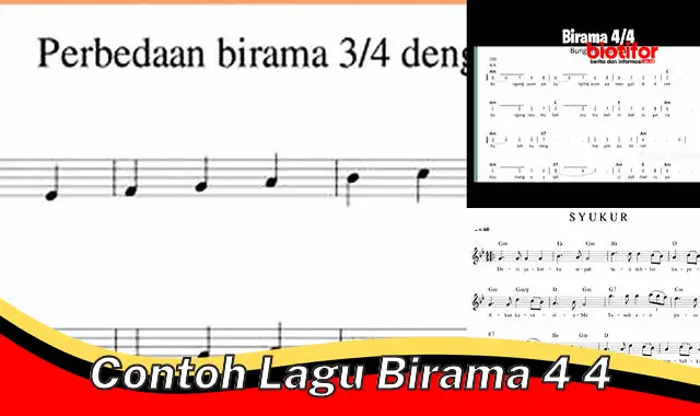 Pahami Contoh Lagu Birama 4/4: Dasar Musik yang Menyenangkan