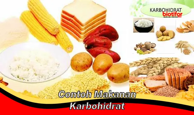contoh makanan karbohidrat