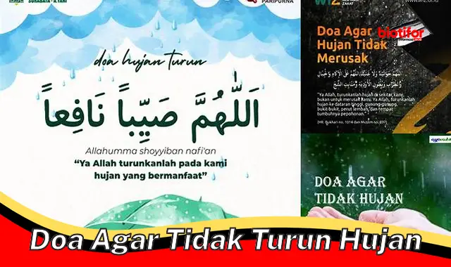 Rahasia Doa Mujarab Agar Hujan Tidak Turun