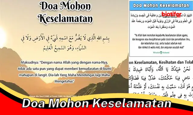 doa mohon keselamatan doa mohon keselamatan