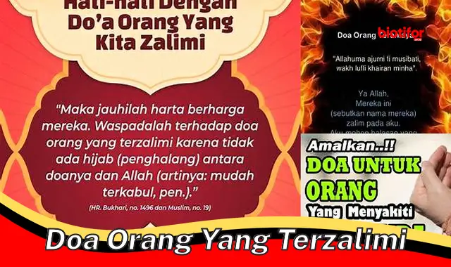 doa orang yang terzalimi