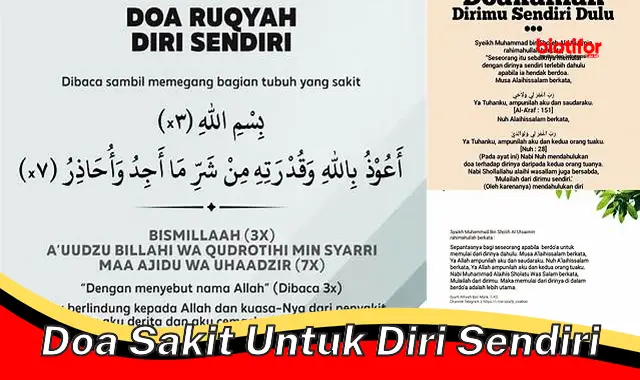 doa sakit untuk diri sendiri