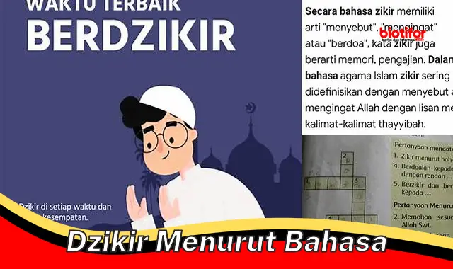 dzikir menurut bahasa dzikir menurut bahasa