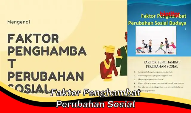 faktor penghambat perubahan sosial faktor penghambat perubahan sosial