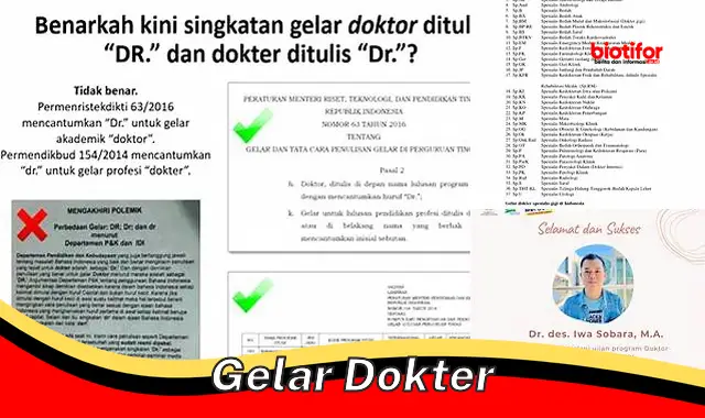 Raih Karier Gemilang dengan Gelar Dokter Spesialis