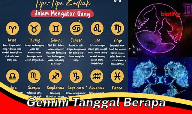 Cari Tahu Tanggal Lahir Zodiak Gemini: Panduan Lengkap