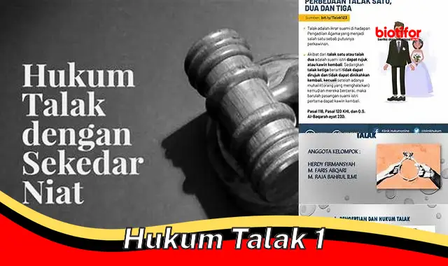 hukum talak 1 hukum talak 1
