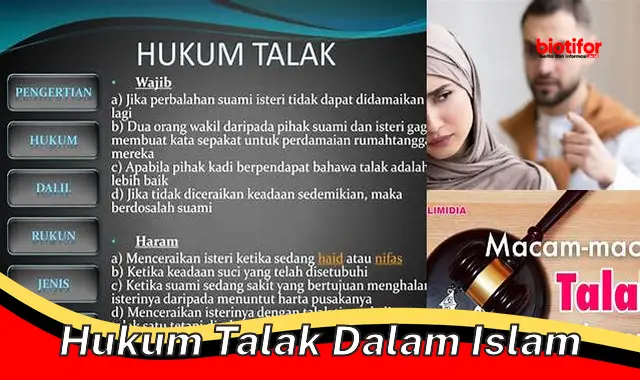 Panduan Lengkap Hukum Talak dalam Islam