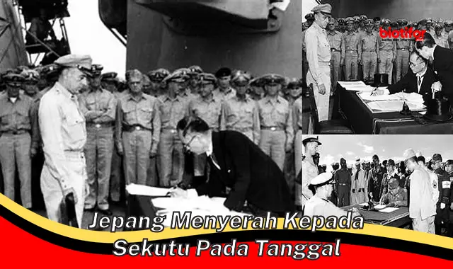 jepang menyerah kepada sekutu pada tanggal jepang menyerah kepada sekutu pada tanggal
