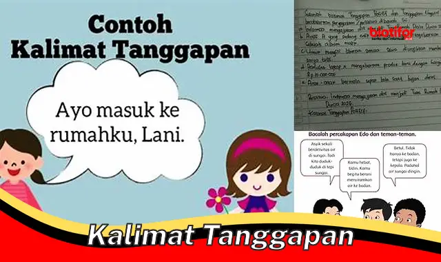 kalimat tanggapan kalimat tanggapan