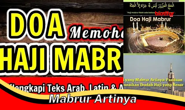 mabrur artinya mabrur artinya