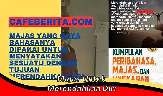 majas untuk merendahkan diri majas untuk merendahkan diri