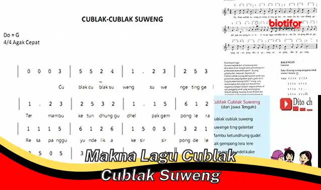 Makna Mendalam Lagu Cublak-Cublak Suweng: Pelajaran Hidup Berharga