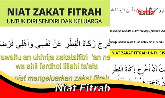 niat fitrah niat fitrah