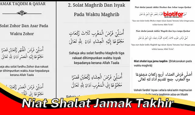 Panduan Lengkap Niat Shalat Jamak Takhir: Cara Tepat dan Benar