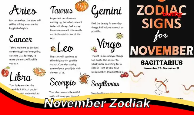 Rahasia Tersembunyi Zodiak November: Menyingkap Karakteristiknya
