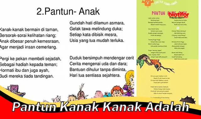 Manfaat Luar Biasa Pantun Kanak-kanak untuk Perkembangan Anak