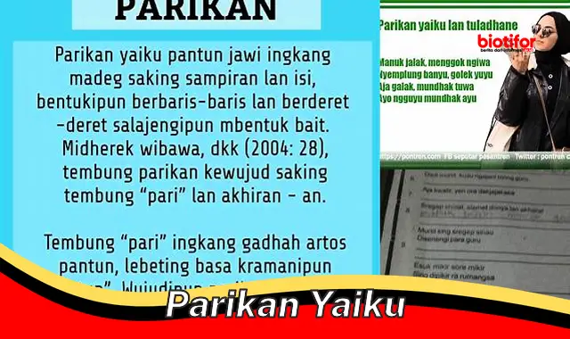 Mengenal Parikan Yaiku, Puisi Jawa Penuh Makna