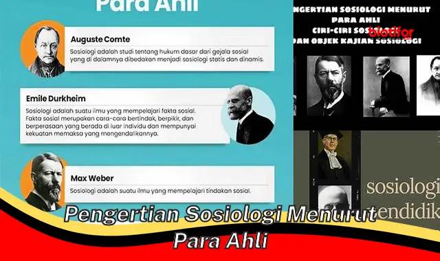 pengertian sosiologi menurut para ahli pengertian sosiologi menurut para ahli