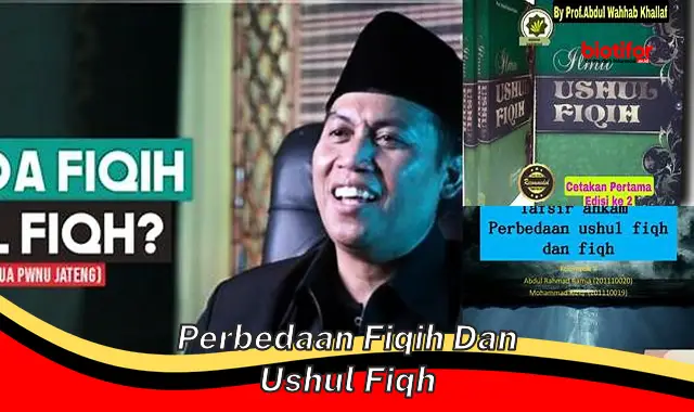 Perbedaan Fiqih dan Ushul Fiqh: Memahami Dasar Hukum Islam