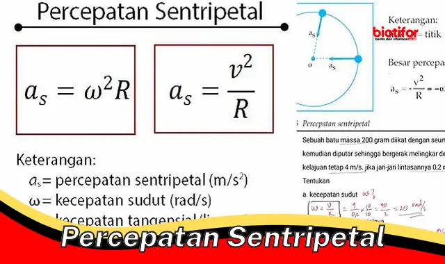 percepatan sentripetal