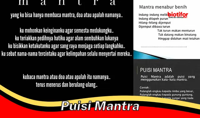 puisi mantra puisi mantra