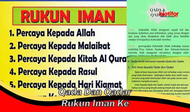 Panduan Lengkap Memahami Qada dan Qadar sebagai Rukun Iman