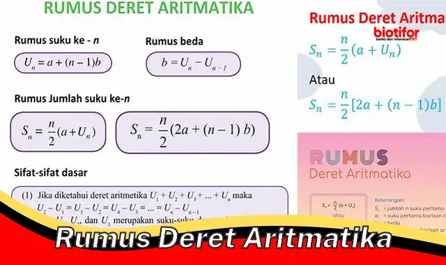 Rumus Jitu Deret Aritmatika: Rahasia Mengungkap Barisan Bilangan