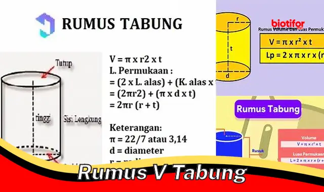 Rumus Sederhana dan Akurat untuk Menghitung Volume Tabung