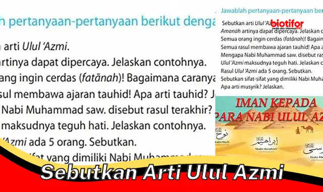 Arti Ulul Azmi: Para Nabi dengan Keteguhan Hati Luar Biasa