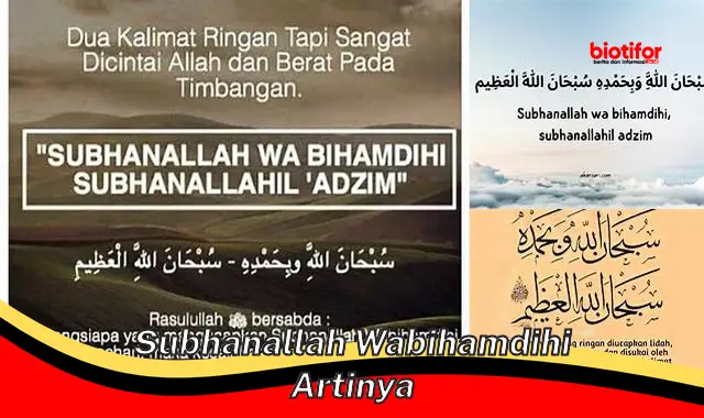 subhanallah wabihamdihi artinya subhanallah wabihamdihi artinya