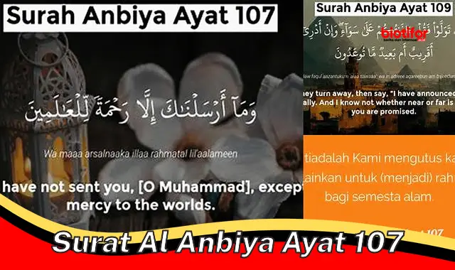 Pengertian dan Makna Surat Al-Anbiya Ayat 107
