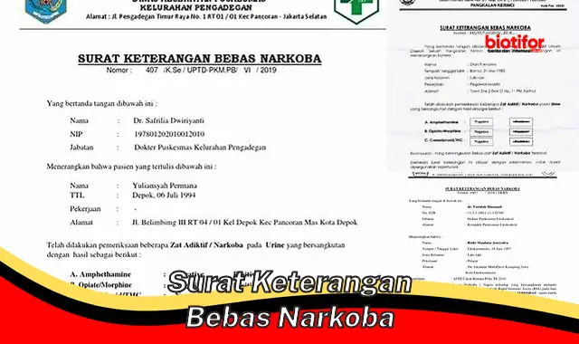 Dapatkan Surat Keterangan Bebas Narkoba: Bukti Objektif Bebas Narkotika